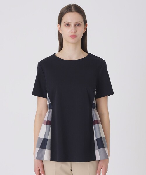 【新品未使用】Blue Label Crestbridge ロンT 接触冷感 BLUE LABEL CRESTBRIDGE（ブルーレーベルクレストブリッジ） tシャツ