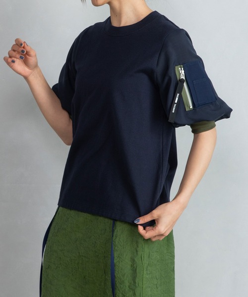 「MARECHAL TERRE」 半袖カットソー MEDIUM オフホワイト レディース_画像2