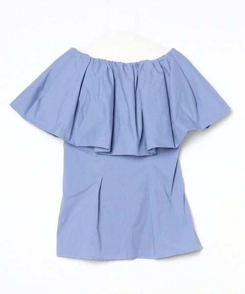 「styling/」 半袖ブラウス FREE ブルー レディース_画像2