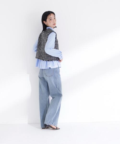 「NATURAL BEAUTY BASIC」 ベスト SMALL ブラック系その他 レディース_画像5