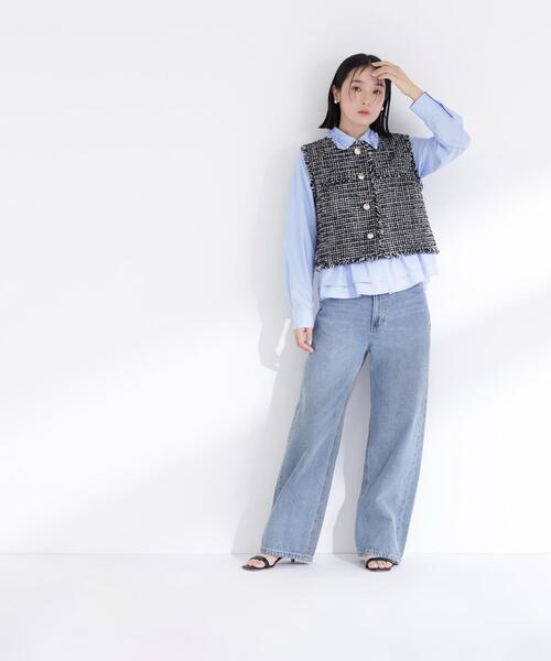 「NATURAL BEAUTY BASIC」 ベスト SMALL ブラック系その他 レディース_画像9