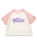 tシャツ メッシュドッキング半袖Tシャツ キッ...の詳細画像1