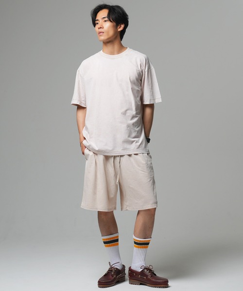 on Tシャツ ショートパンツ セットアップ サイズS Beno（ビーノ） セットアップ 「SETUP」ヴィンテージライクTシャツx