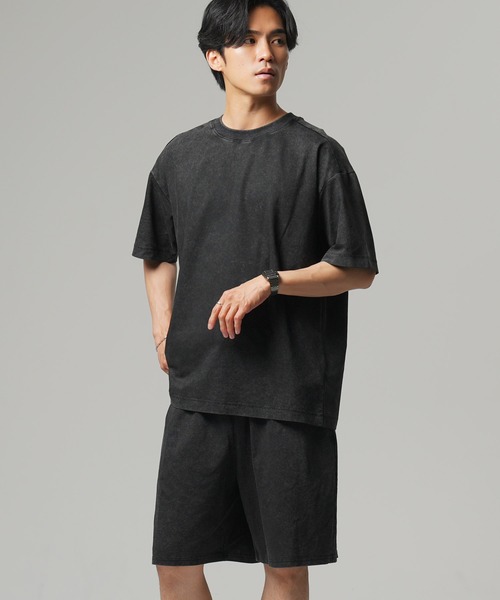 【新品・未使用】On オン セットアップ Tシャツ ショートパンツ ブラック Beno（ビーノ） セットアップ 「SETUP」ヴィンテージライクTシャツx