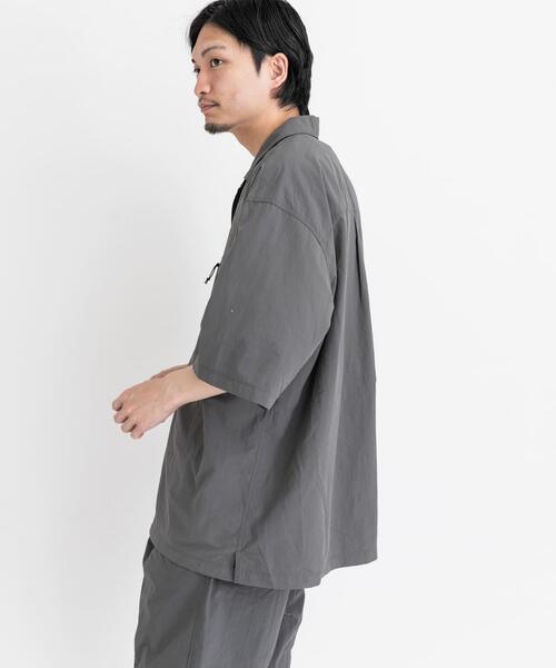 「EKAL」 半袖シャツ MEDIUM ネイビー メンズ_画像7