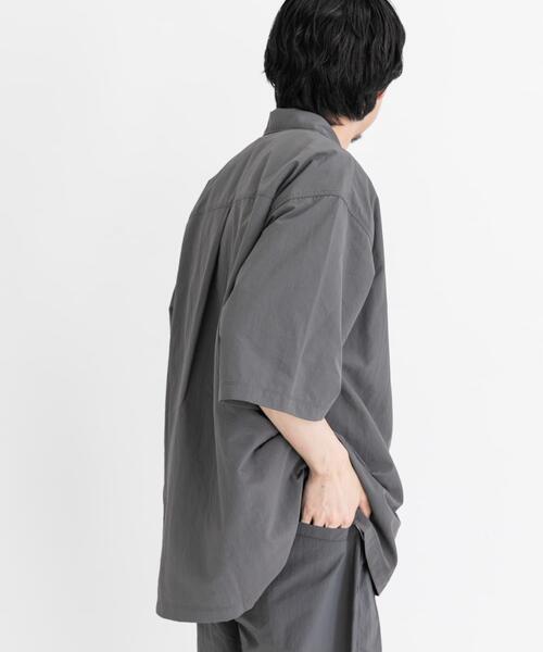「EKAL」 半袖シャツ MEDIUM ネイビー メンズ_画像8