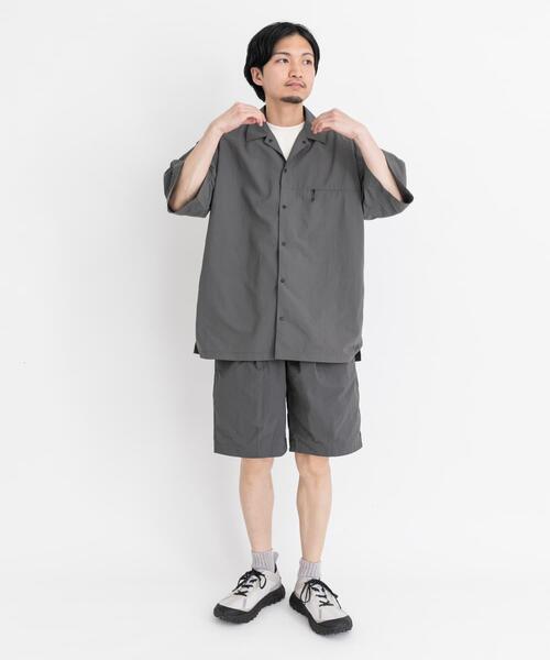 「EKAL」 半袖シャツ MEDIUM ネイビー メンズ_画像9