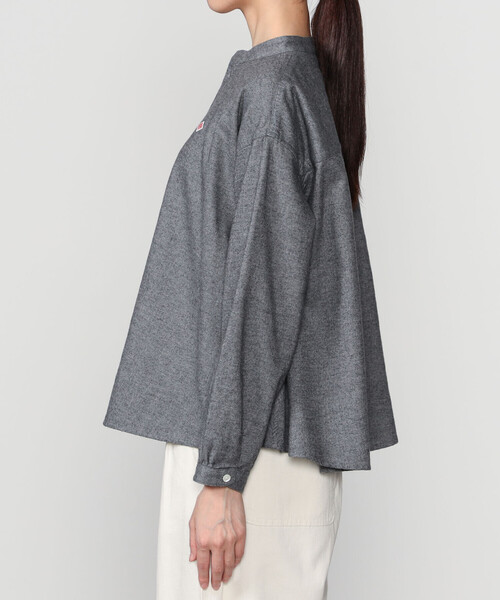 Danton（ダントン） 長袖シャツ 36 グレー レディース : ZOZOTOWN 