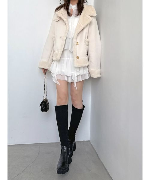 「SNIDEL」 ショートパンツ 0 ローズ レディース_画像6