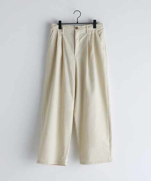 「MONO-MART」 チノパンツ L ベージュ メンズ_画像2