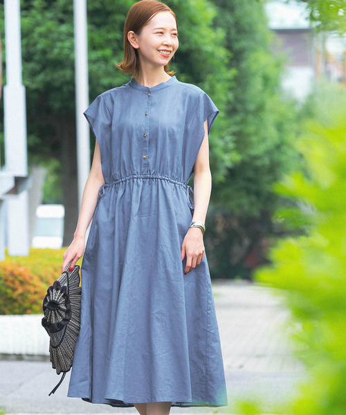 「URBAN RESEARCH ROSSO」 半袖ワンピース FREE ベージュ レディース_画像5