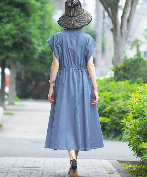 「URBAN RESEARCH ROSSO」 半袖ワンピース FREE ベージュ レディース_画像7