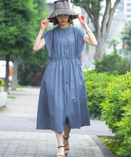 「URBAN RESEARCH ROSSO」 半袖ワンピース FREE ベージュ レディース_画像8