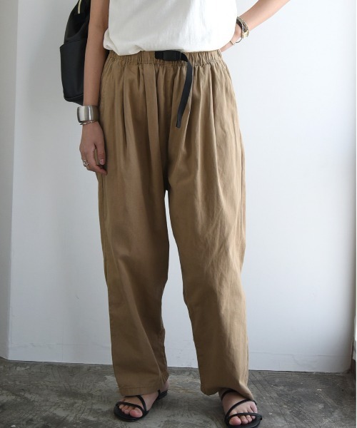 and it_ パンツ ワンタッチベルトイージーバルーンパンツ