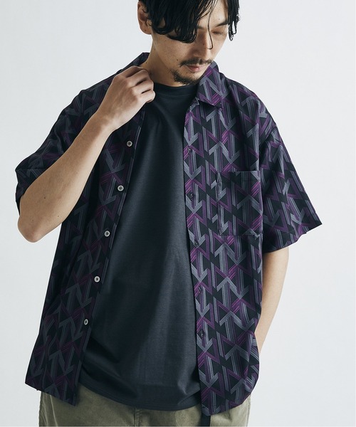 JOURNAL STANDARD シャツ 「21SS」「GEOM PATTERN / ジオメ