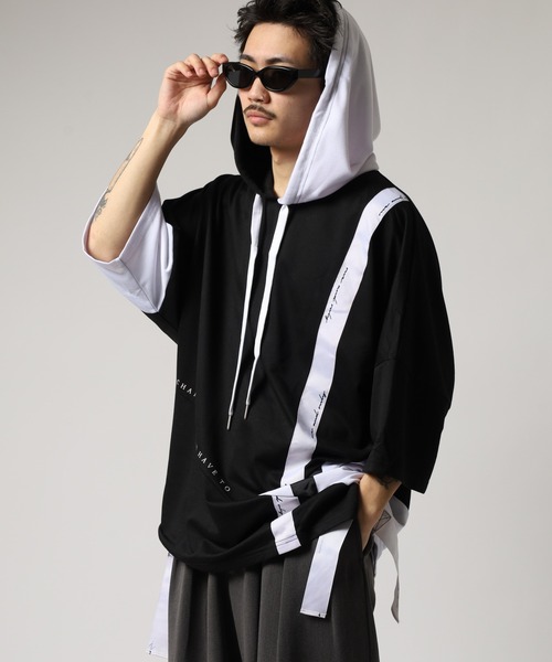 ALD1 アンシン パーカー RE730 パーカー Asymmetric dolman T-hoodie / アシンメトリードルマン