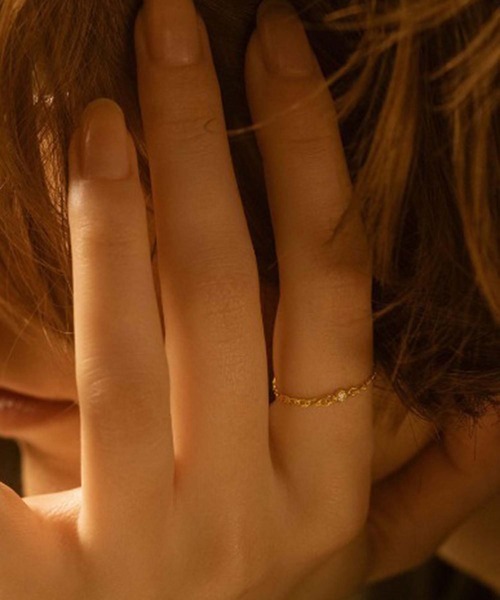 les bon bon ダイヤモンドチェーンリング les bonbon 指輪 リング 「les bonbon」Diamond chain ring