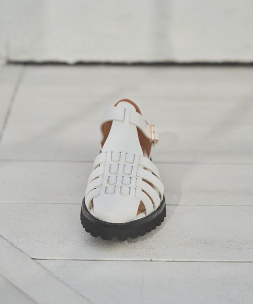 MOHI クラシックグルカサンダル 39 ホワイト サンダル 【MOHI】グルカ