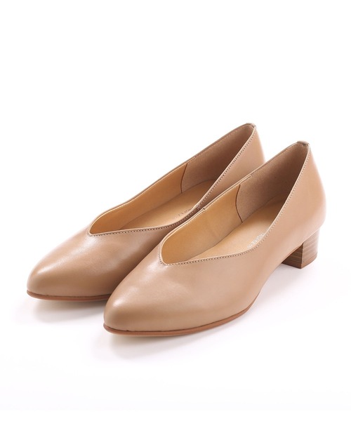 レディースパンプス HIPS パンプス ソフトVカットレザーパンプス : ZOZOTOWN Yahoo