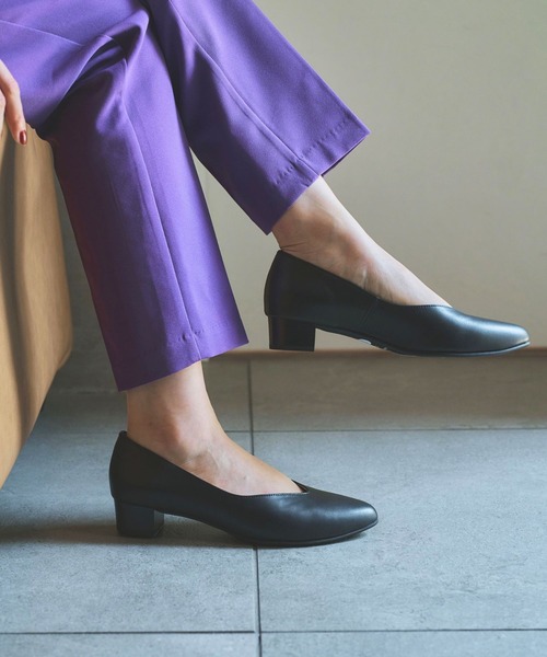 レディースパンプス HIPS パンプス ソフトVカットレザーパンプス : ZOZOTOWN Yahoo