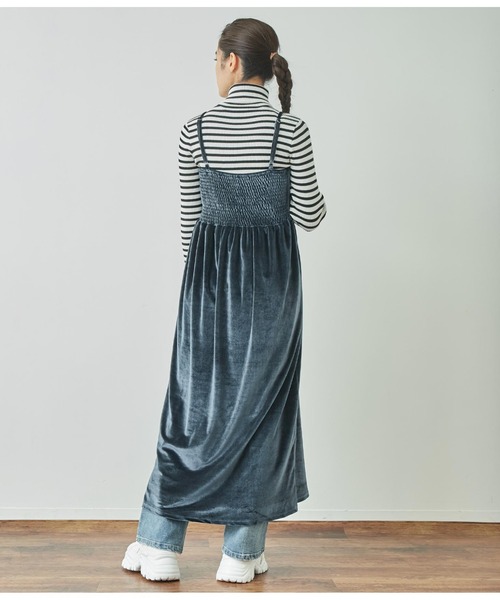 ANAP（アナップ） ワンピース ベロアキャミワンピース : ZOZOTOWN