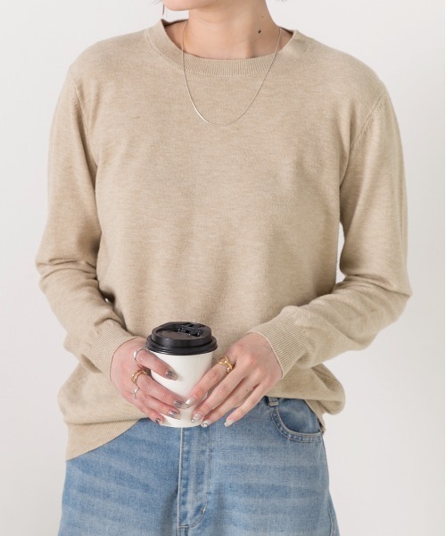 ad thie（アドティエ） ニット セーター カラー クルーネック