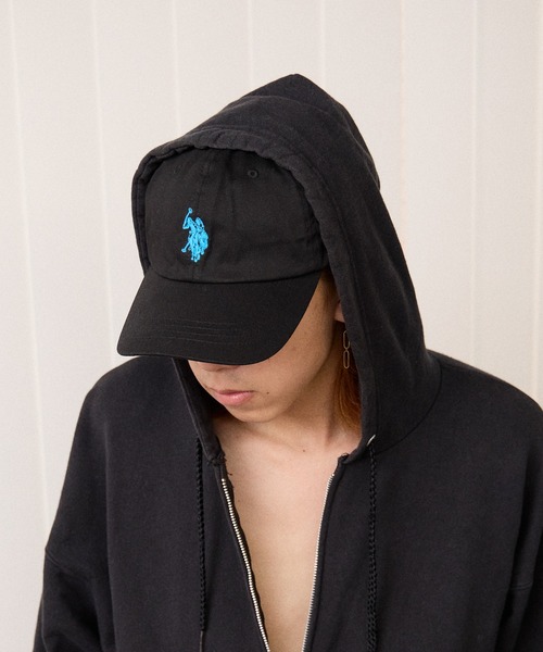 U.S. POLO ASSN. 黒キャップ U.S. POLO ASSN. キャップ 帽子 ASSN./ユーエスポロアッスン