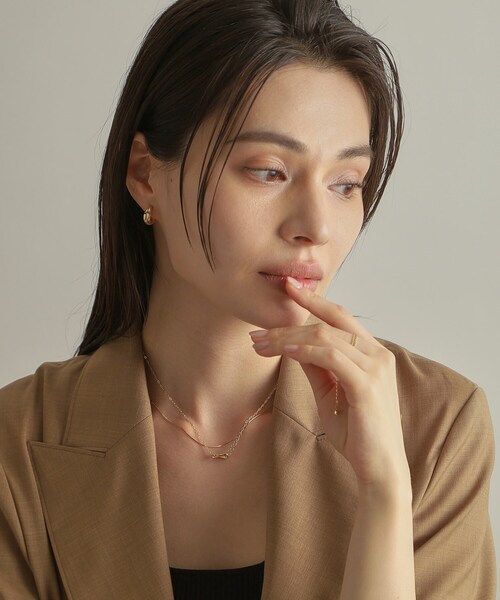 ネックレス K10S字パーツセパレート ネックレス レディースの画像