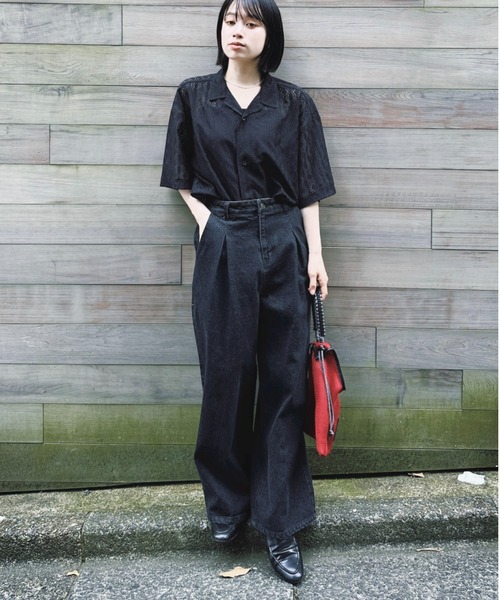 KACCO ワイドパンツ ジーンズ 「ユニセックスアイテム」LOOSE BAGGY