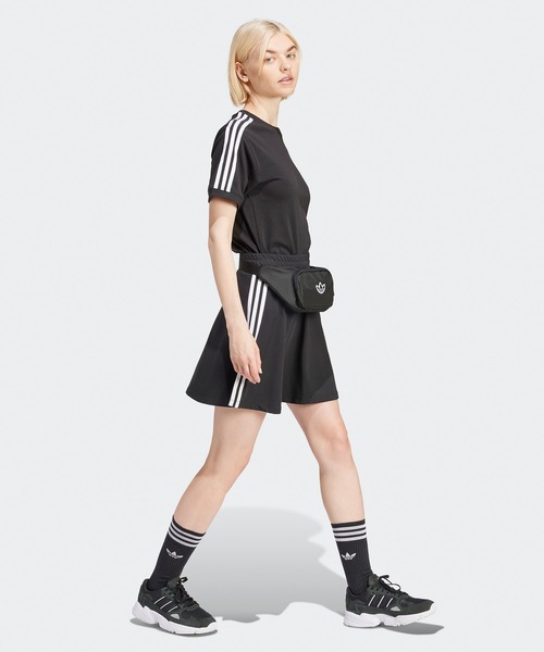 adidas アディダス　オリジナルス　3ストライプ　フレアスカート セール】スリーストライプス ロングスカート / アディダス