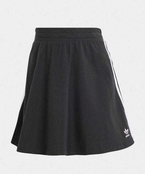 【adidas】 スリーストライプスフレアスカート(ブラック/S)★新品タグ付き adidas スカート スリーストライプス ロングスカート
