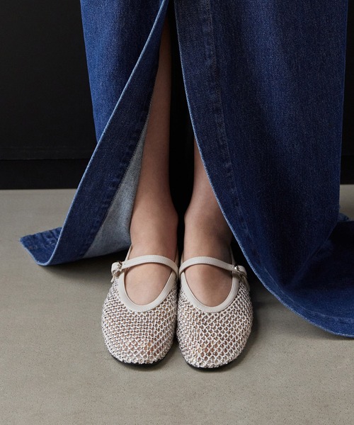 CHARLES ＆ KEITH パンプス メッシュクリスタルエンベリッシュド