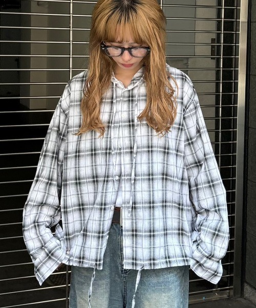 Chikashitsu+（チカシツプラス） シャツ 「Chikashitsu +」blend check