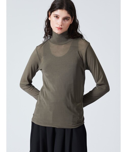 mizuiroind ハイネック オーバーサイズ カットソー  プルオーバー mizuiroind tシャツ mizuiro ind ハイネックプルオーバー