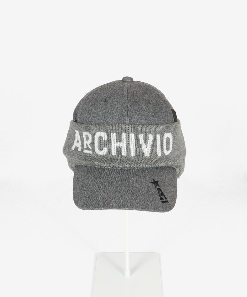 archivio キャップ 帽子 「MENS」イヤーウォーマー付きキャップ