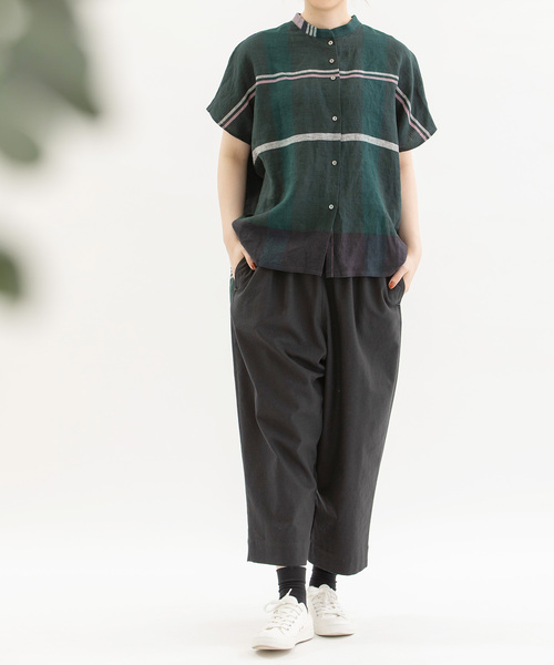 nop de nod（ノップドゥノッド） パンツ Pommeコットンリネンパンツ