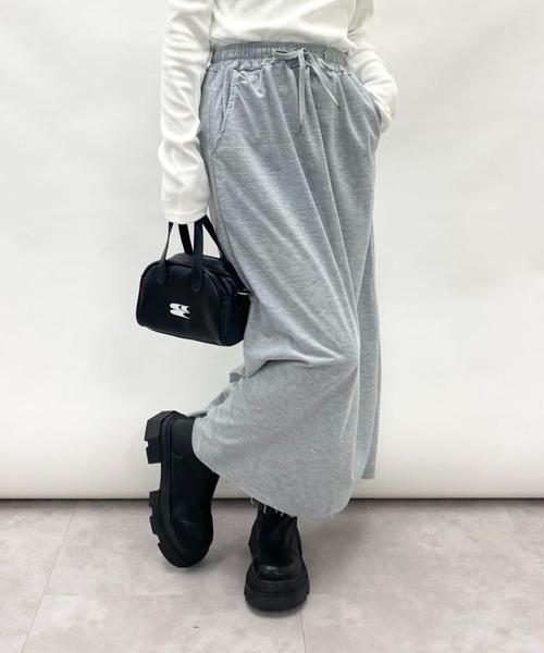 スカート バッグスリット スウェットロングスカート : ZOZOTOWN Yahoo