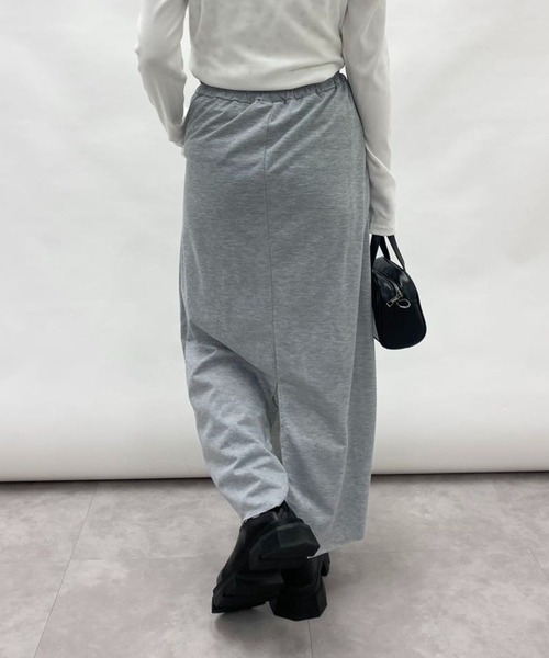 スカート バッグスリット スウェットロングスカート : ZOZOTOWN Yahoo