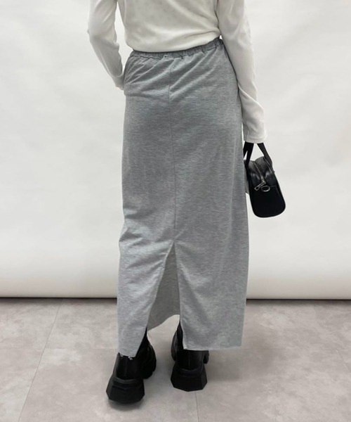 スカート バッグスリット スウェットロングスカート : ZOZOTOWN