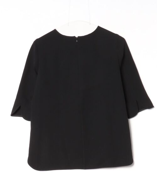 MUSE de Deuxieme Classe 「MUSE classe」 7分袖ブラウス - ブラック  