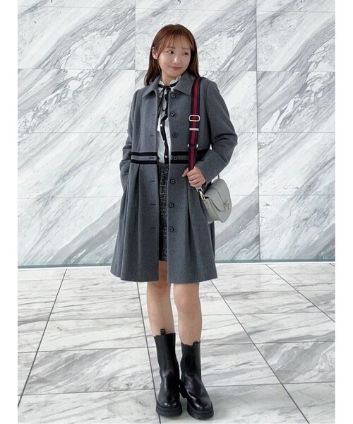 ♡関税送料込♡DIOR ウールブレンドフレアドレス DRESSTERIOR ステンカラーコート コート 「大人百花冬号掲載