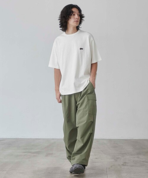 coen カーゴパンツ リップストップ6ポケットワイドカーゴパンツ
