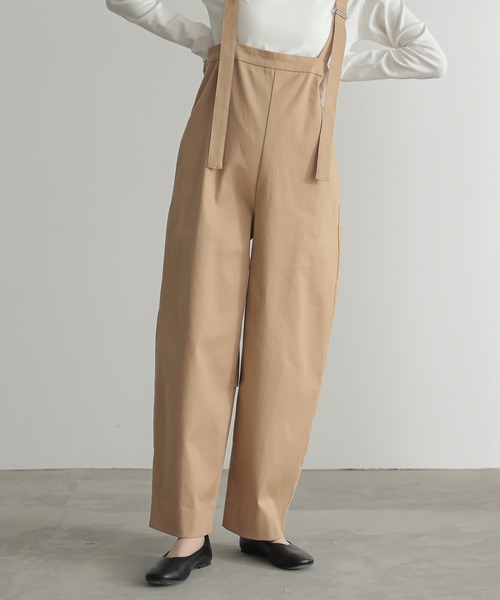 for/c（フォーシー） チノパン 撥水チノカーブサロペットパンツ