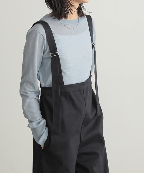 for/c（フォーシー） チノパン 撥水チノカーブサロペットパンツ