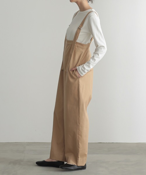 for/c（フォーシー） チノパン 撥水チノカーブサロペットパンツ