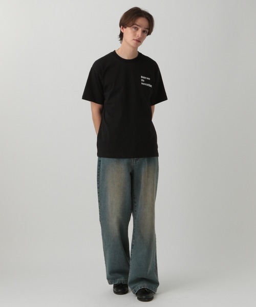 【Paragraph】関税込★ダメージイリップスロゴTシャツ★男女兼用 org.jpg