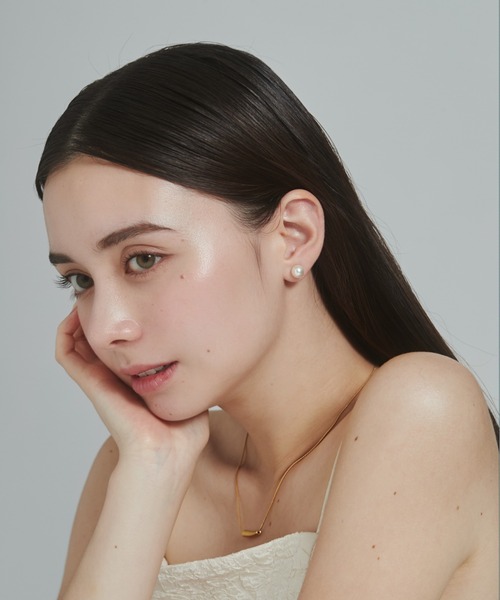 ciite' ピアス 「8mm」 選べるパールピアス （コットンパール