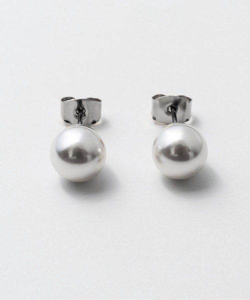 ciite' ピアス 「8mm」 選べるパールピアス （コットンパール