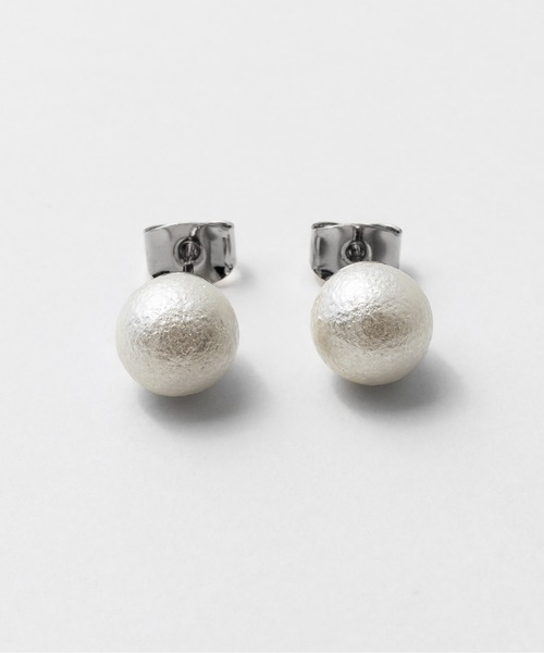 ciite' ピアス 「8mm」 選べるパールピアス （コットンパール