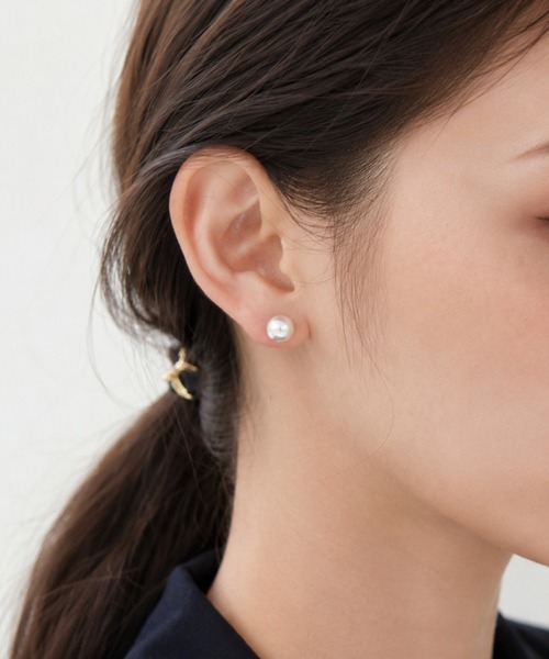 ciite' つけっぱなし パール ピアス 「8mm」 選べるパールピアス